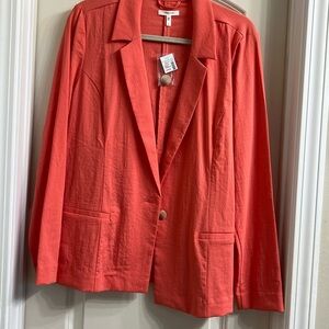 Maurices Vibrant Coral Blazer